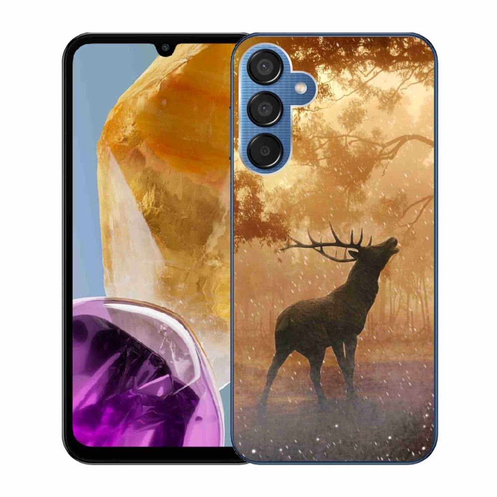 Zselés borítás mmCase Samsung Galaxy M15 5G - szarvas a vadászaton
