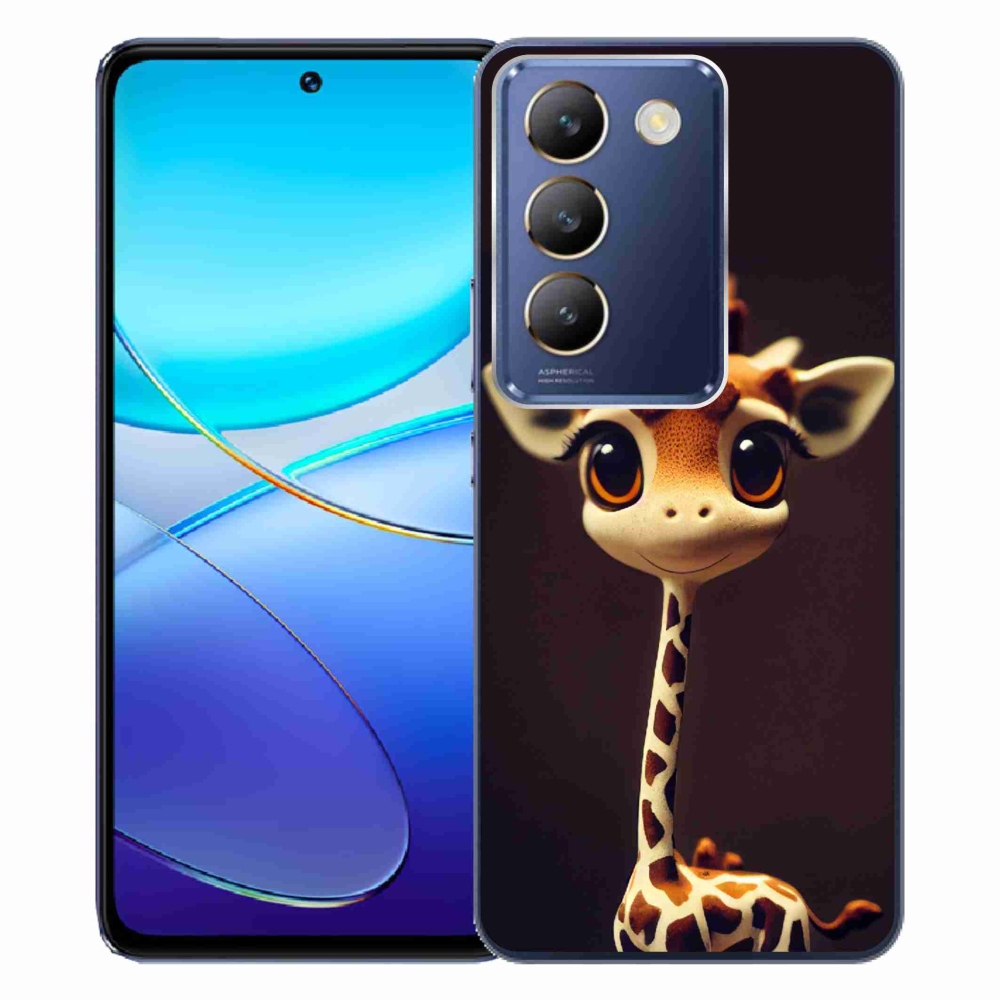 Gél borítás mmCase a Vivo V40 SE 4G/5G készülékhez - kis zsiráf