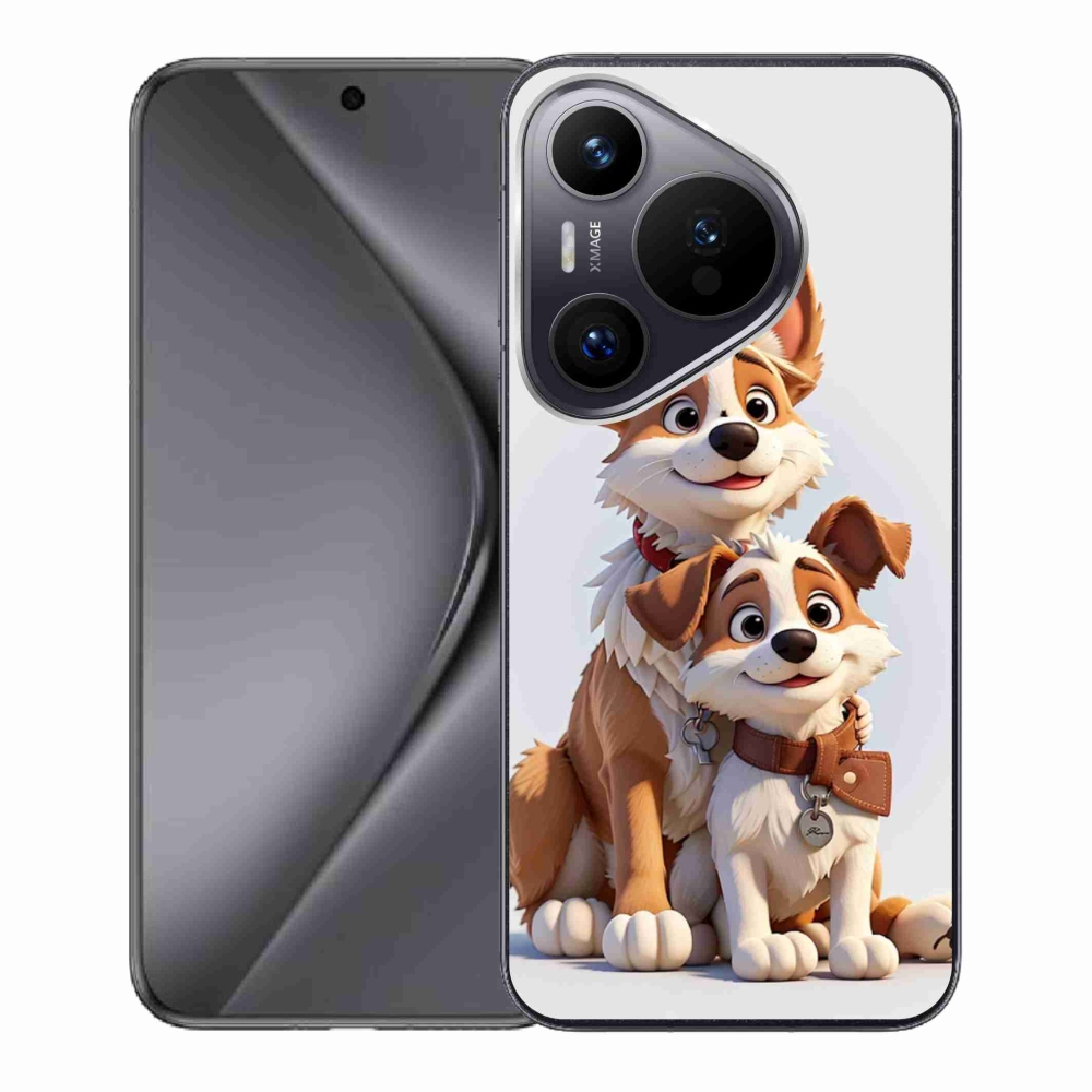 Gél borítás mmCase a Huawei Pura 70-hez - rajz kutyáknak