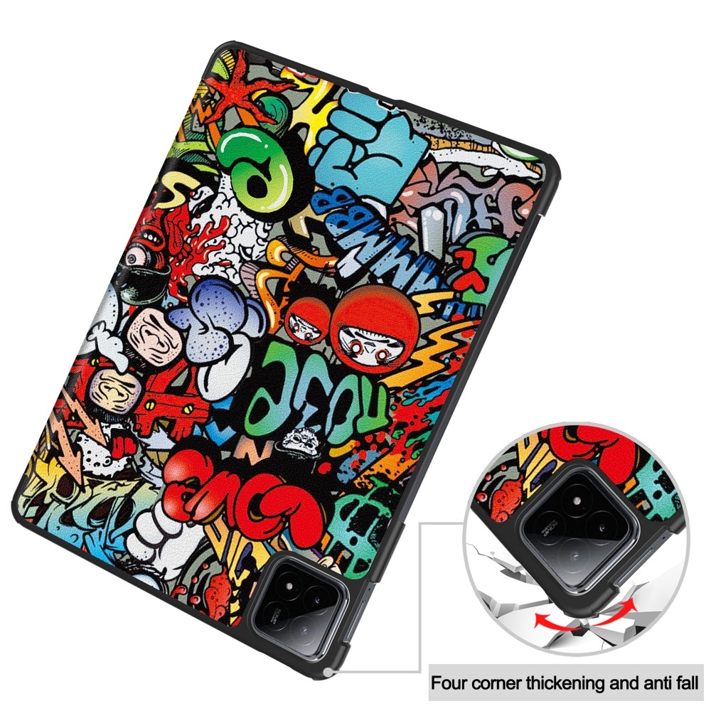 Patte intelligens záró tok Xiaomi Pad 6S Pro tablethez - graffiti