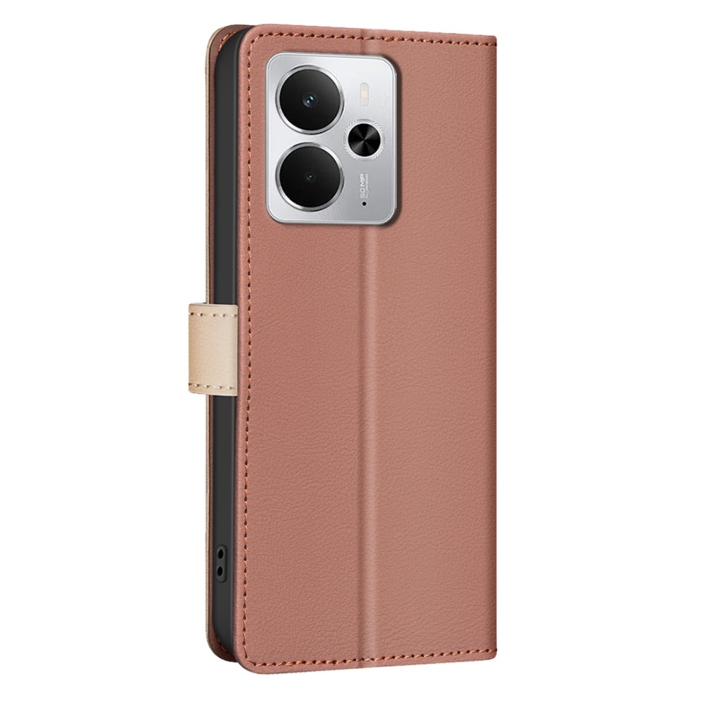 BNF DUO könyvtáska a Realme 14 5G készülékhez - barna