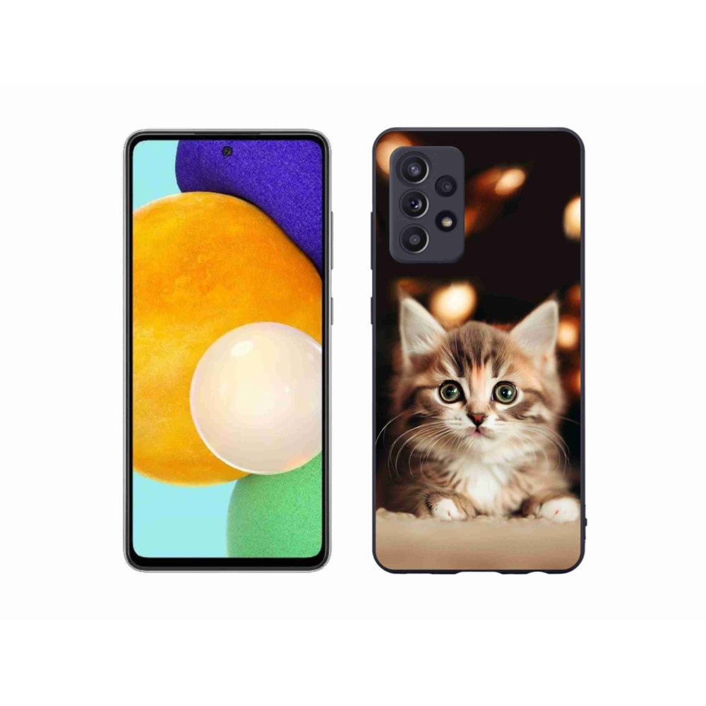 Gél borítás mmCase Samsung Galaxy A52/A52 5G - aranyos cica 2