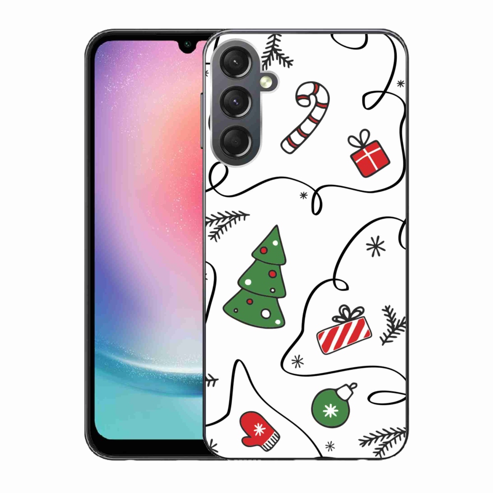 Gél borító mmCase Samsung Galaxy A24 készülékhez - karácsonyi motívumok