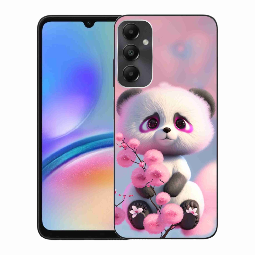 Zselés borítás mmCase Samsung Galaxy A05s készülékhez - aranyos panda 1