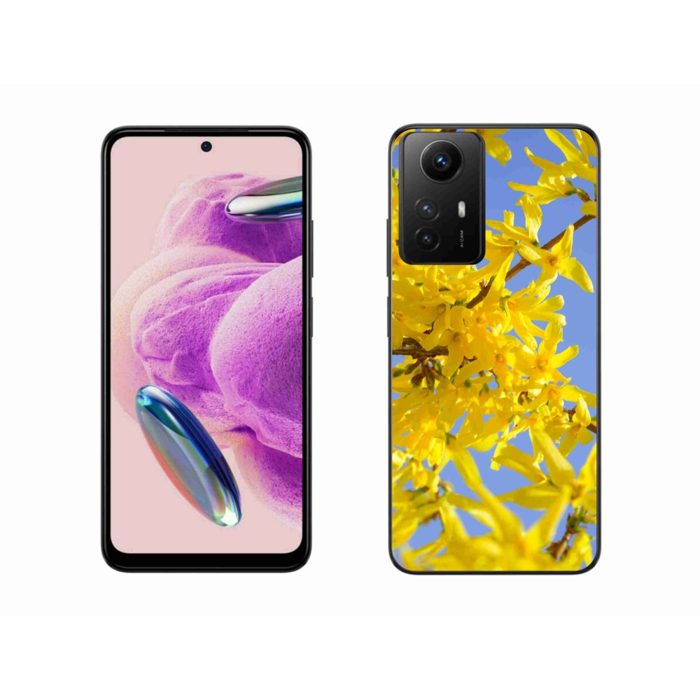 Gél borító mmCase a Xiaomi Redmi Note 12S-hez - sárga virágok