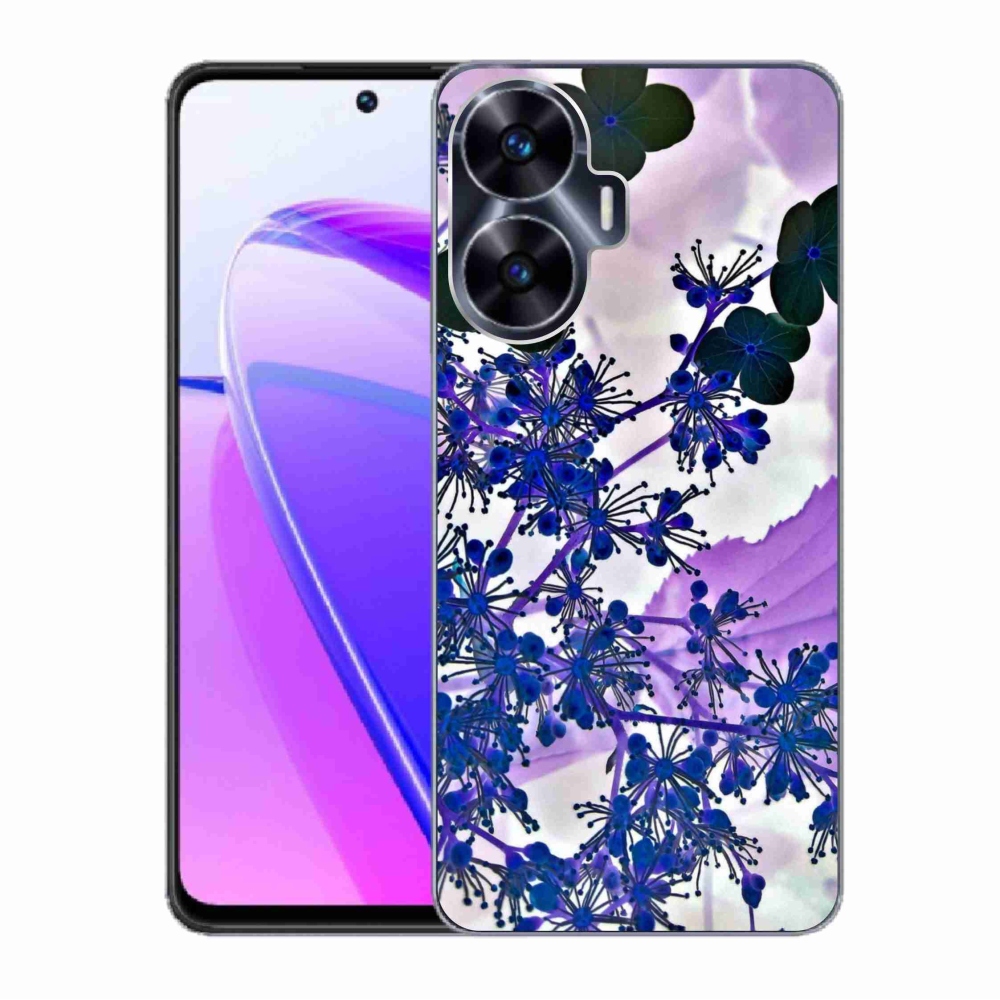 Gél borító mmCase a Realme C55 készülékhez - hortenzia virág