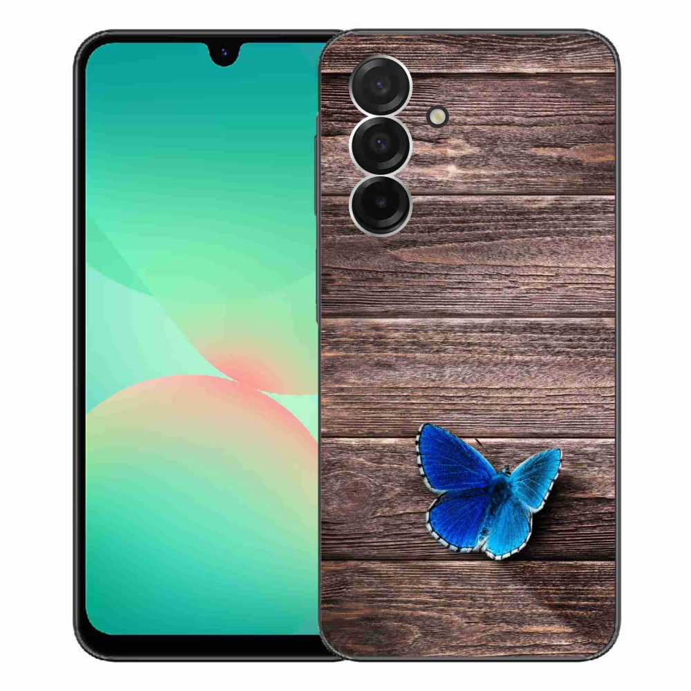 Gél védőhuzat mmCase Samsung Galaxy A26 5G - kék pillangó 1