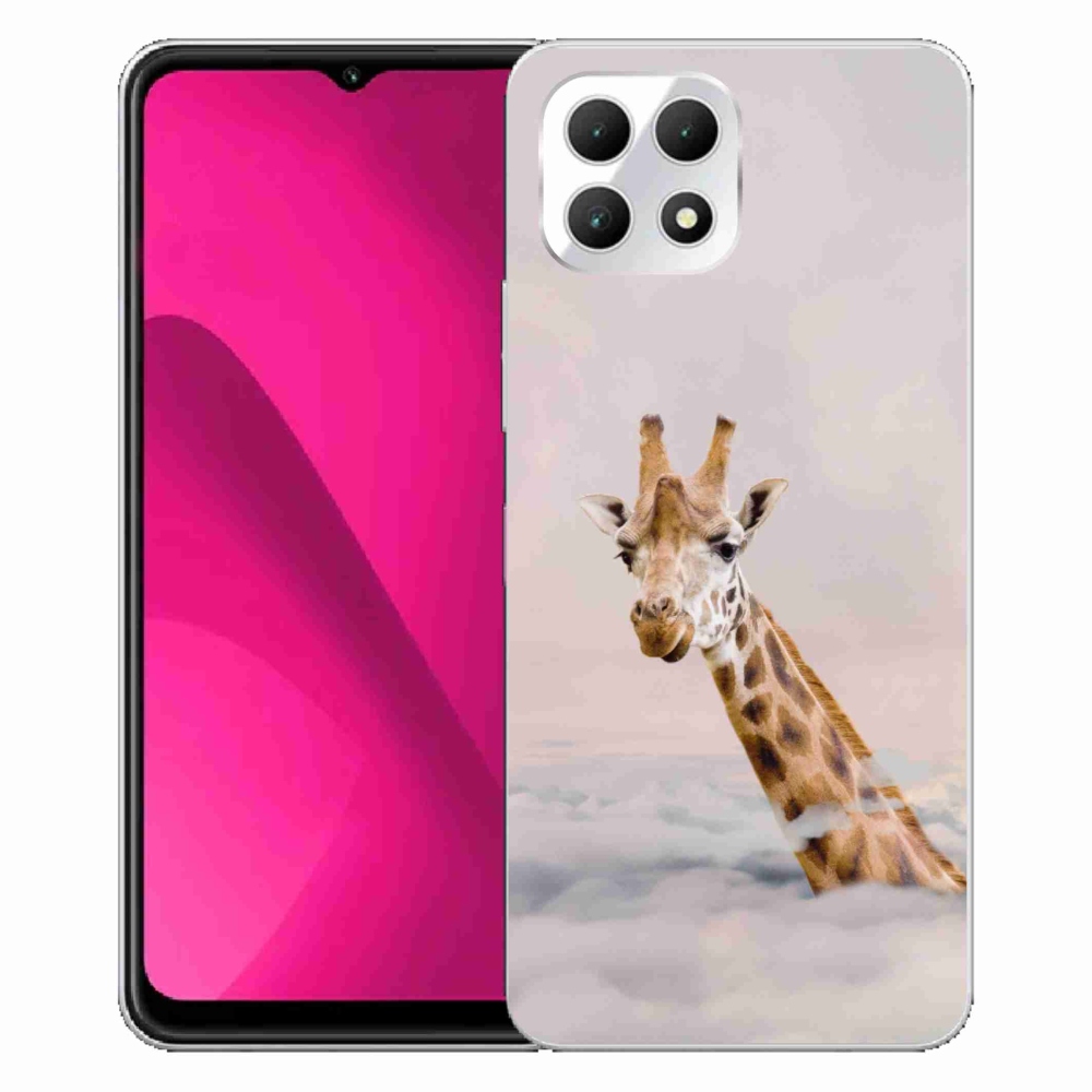 Zselés borítás mmCase a T-Mobile T Phone 2 készülékhez - zsiráf a felhőkben