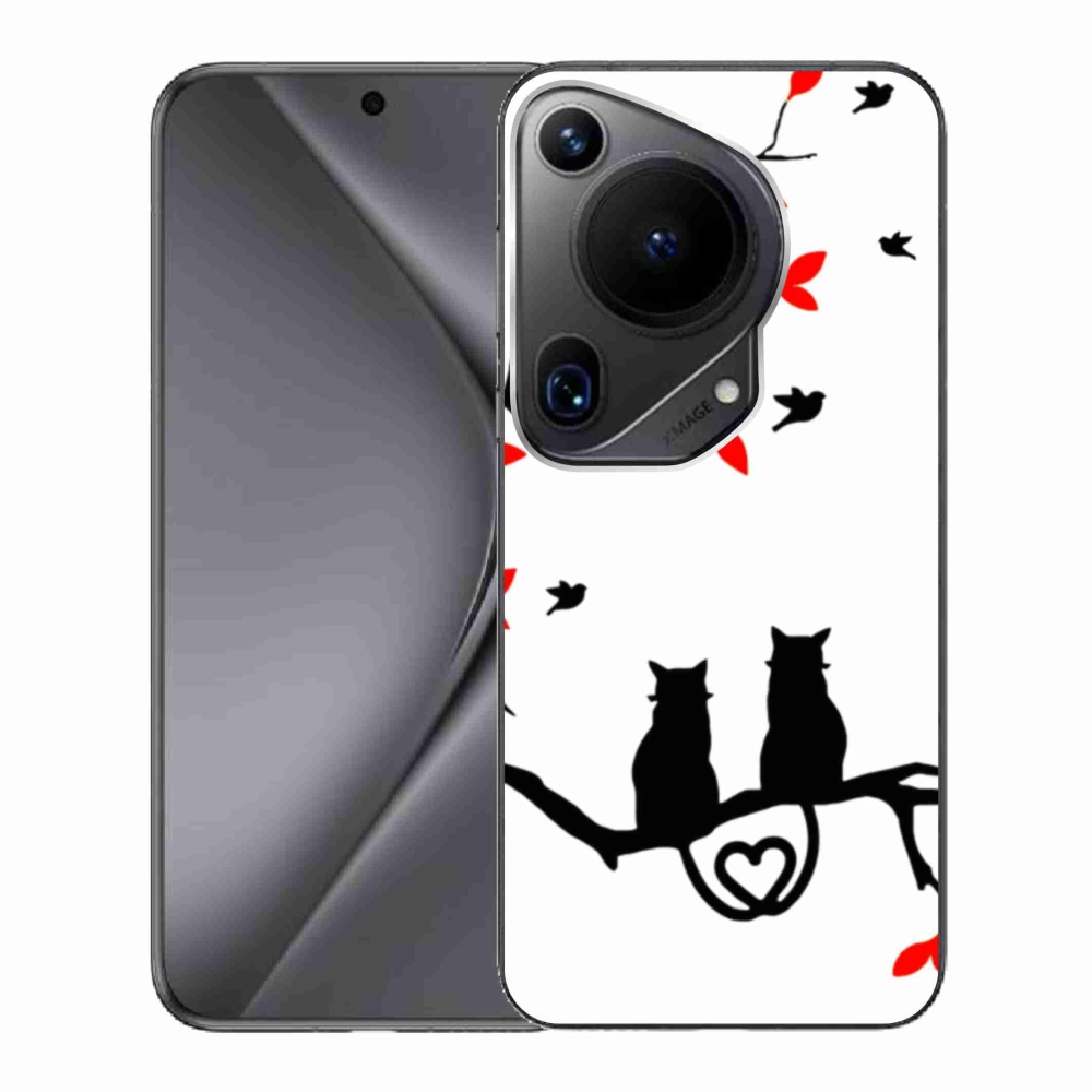 Gél borítás mmCase a Huawei Pura 70 Ultra számára - macska szeretet