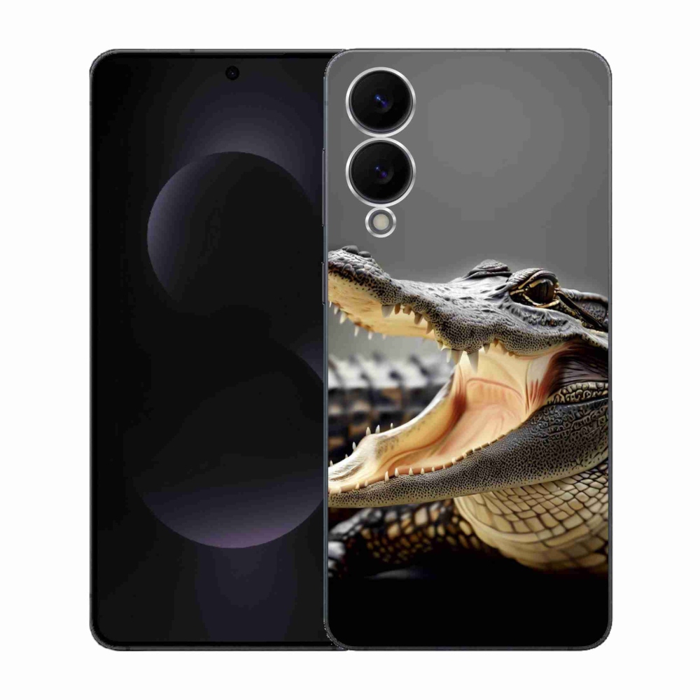 Zselés borítás mmCase Samsung Galaxy S25 Edge készülékhez - krokodil