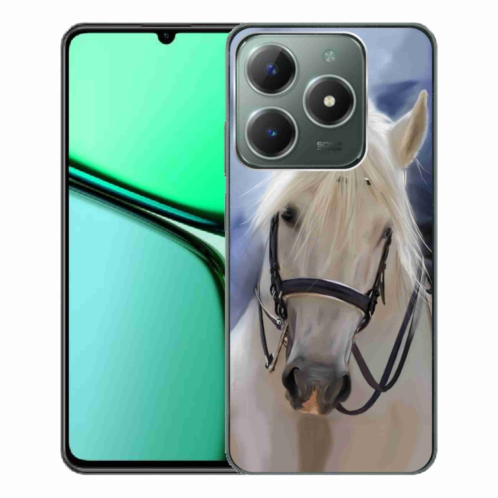 Gél borítás mmCase a Realme C61 készülékhez - fehér ló