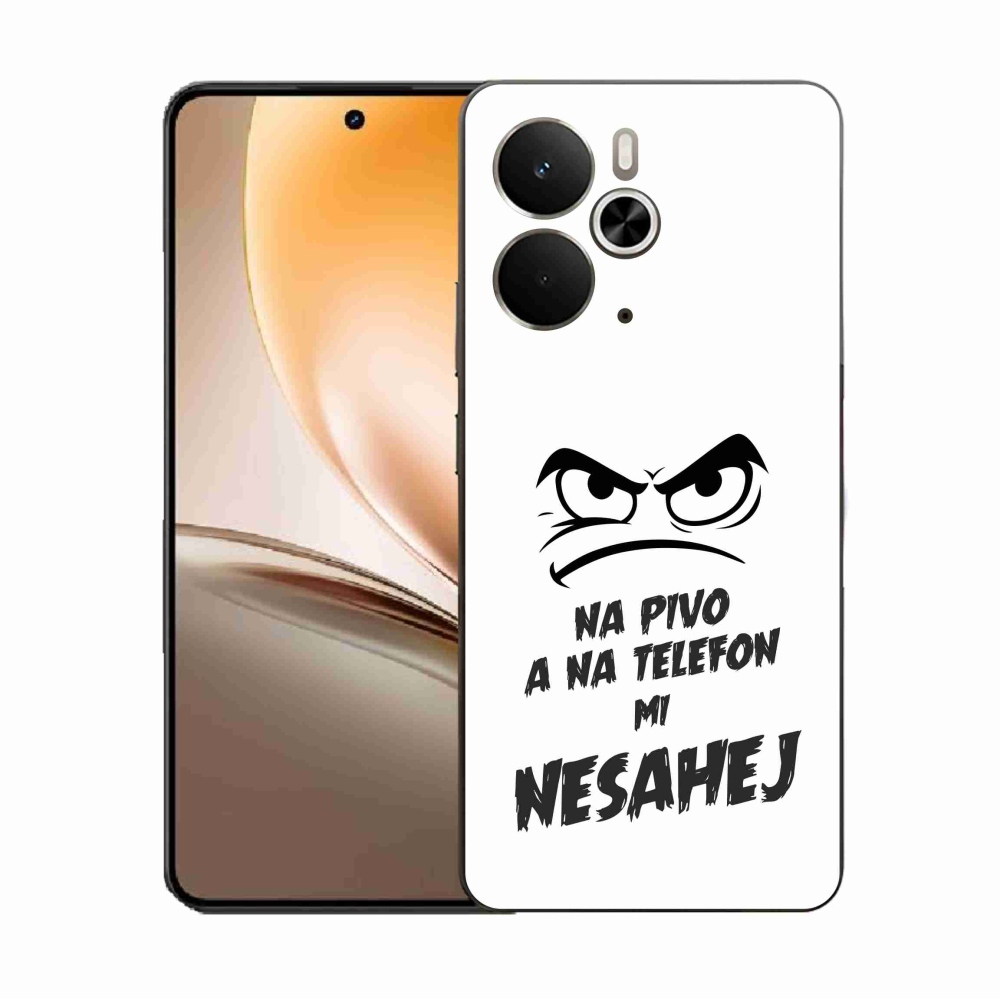 Gél borítás mmCase a Realme 14 5G/14T 5G számára - sör motívum 2 fehér háttér