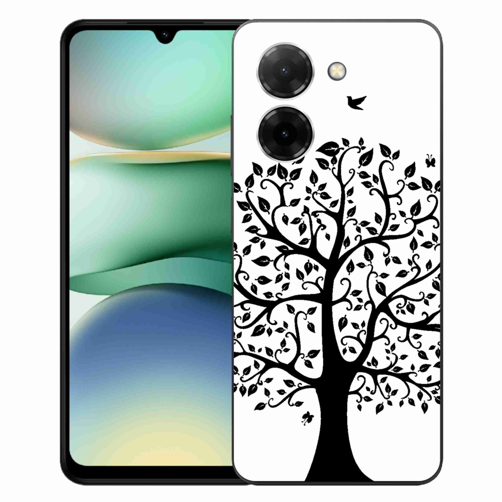 Gél borítás mmCase a Xiaomi Redmi A5 (171.7x77.8x8.3mm) - fekete és fehér fa