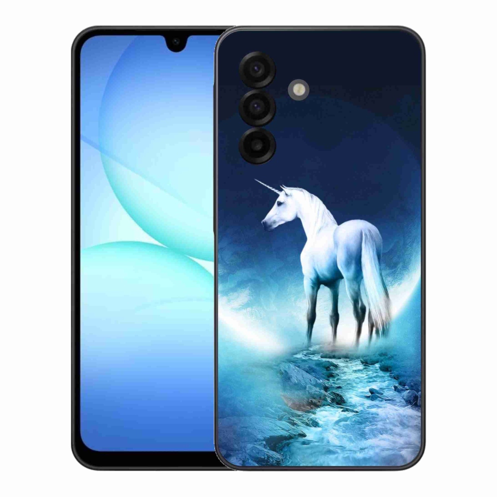 Gél védőhuzat mmCase Samsung Galaxy A17 4G/5G - fehér egyszarvúhoz