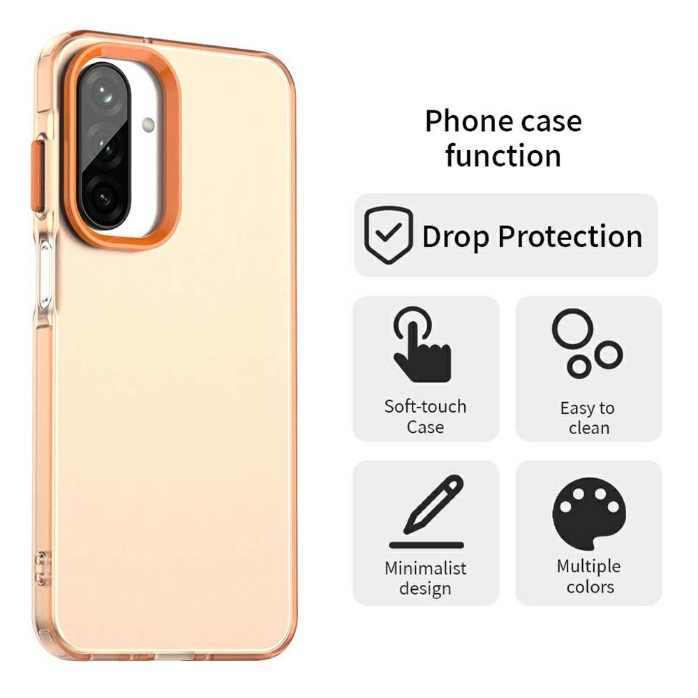 Candy matt zselés tok Samsung Galaxy A26 5G - narancssárga színben