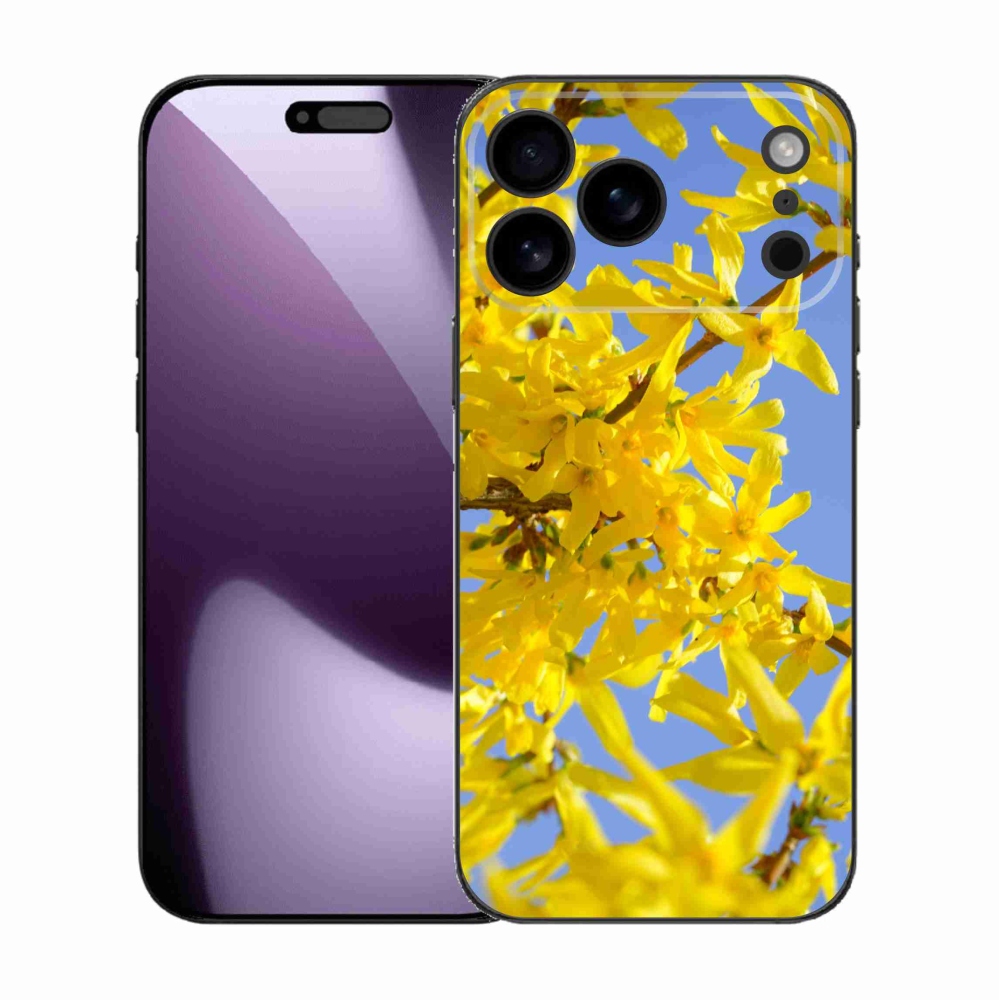 Zselés borítás mmCase iPhone 17 Pro Max készülékhez - sárga virágok
