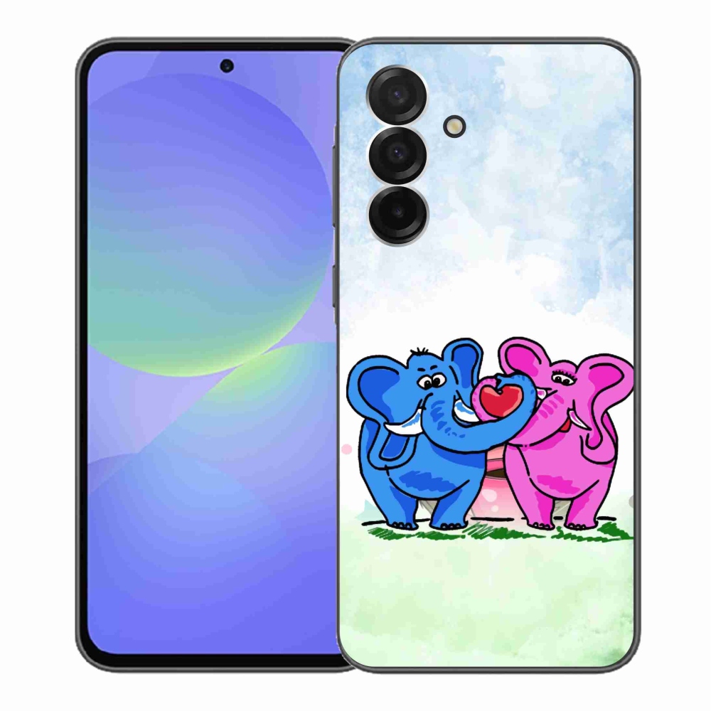 Gél borítás mmCase Samsung Galaxy A36 5G - szerelmes elefántok