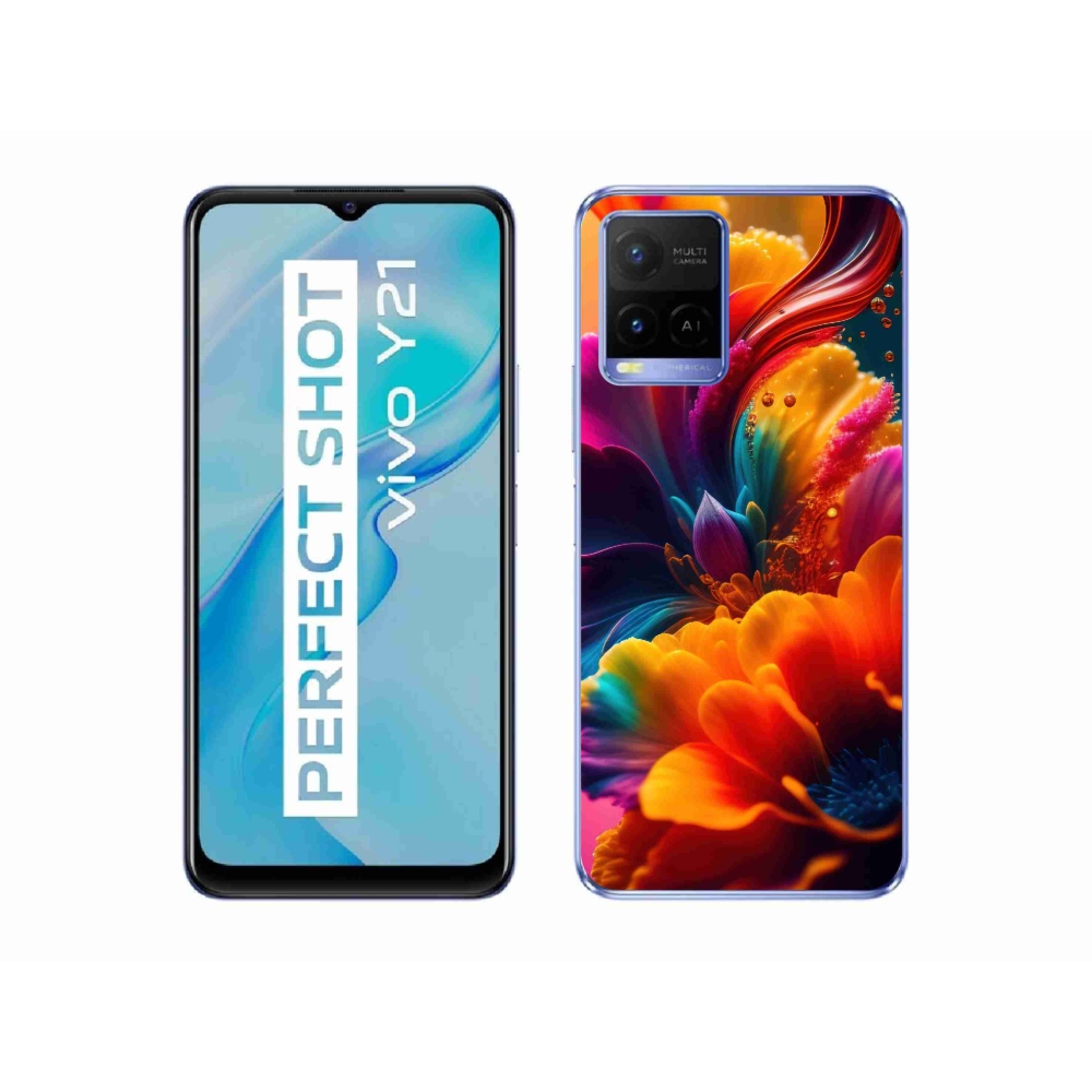Zselés borító mmCase a Vivo Y21/Y21s/Y33s készülékhez - absztrakt motívum 2