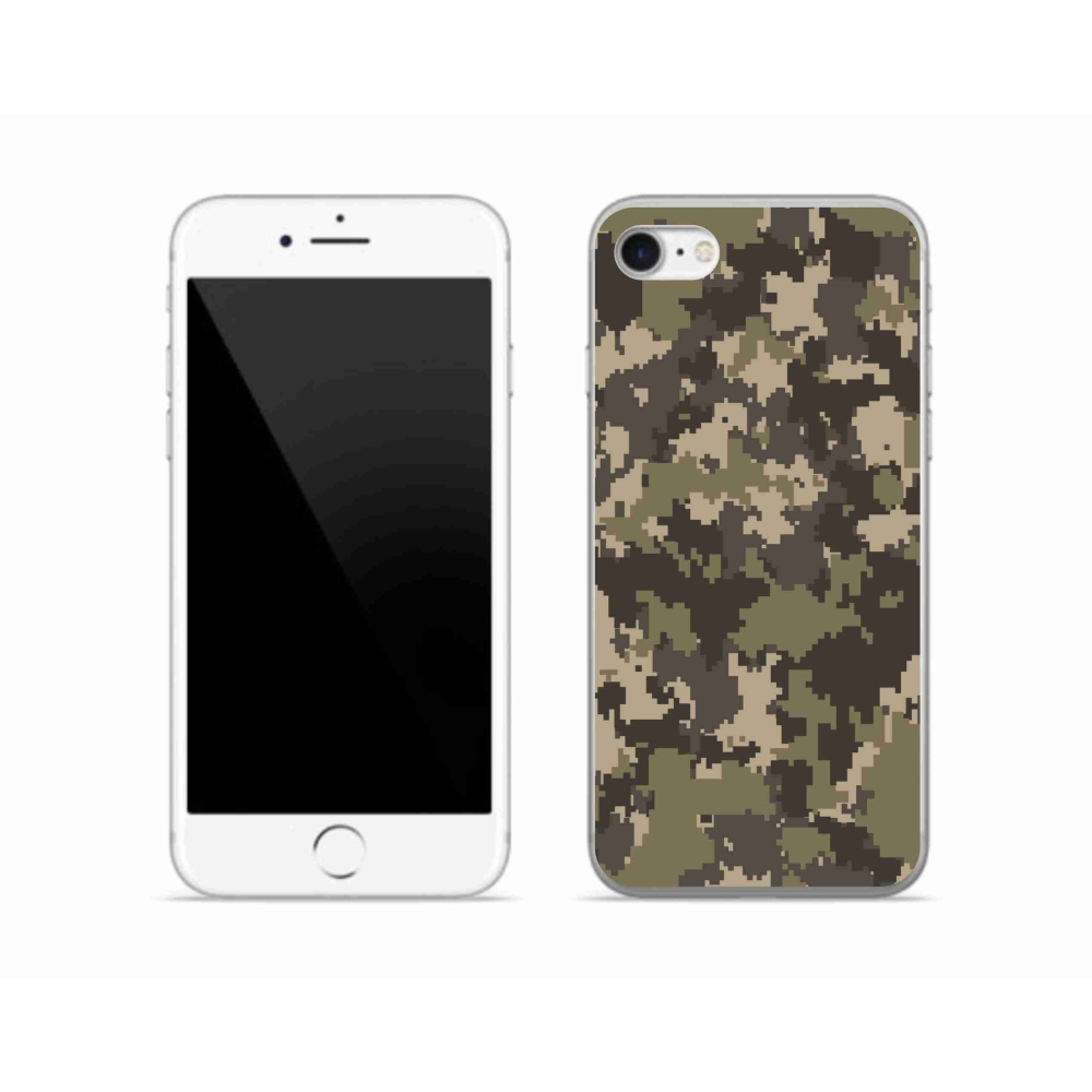 Zselés borítás mmCase iPhone SE (2020) - terepszínű mintázat 12