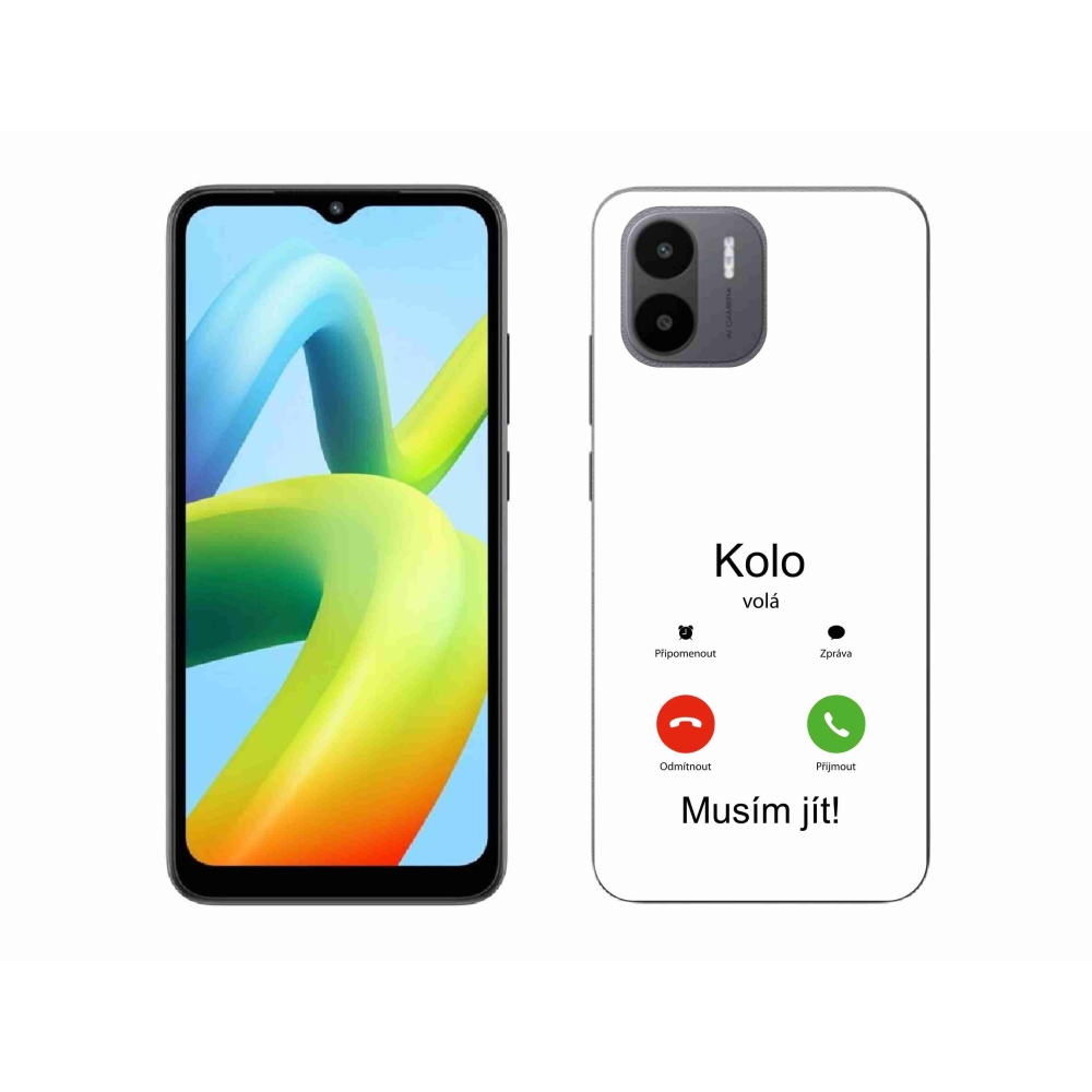 Gél borító mmCase a Xiaomi Redmi A1 - a kerék hívja a fehér hátteret