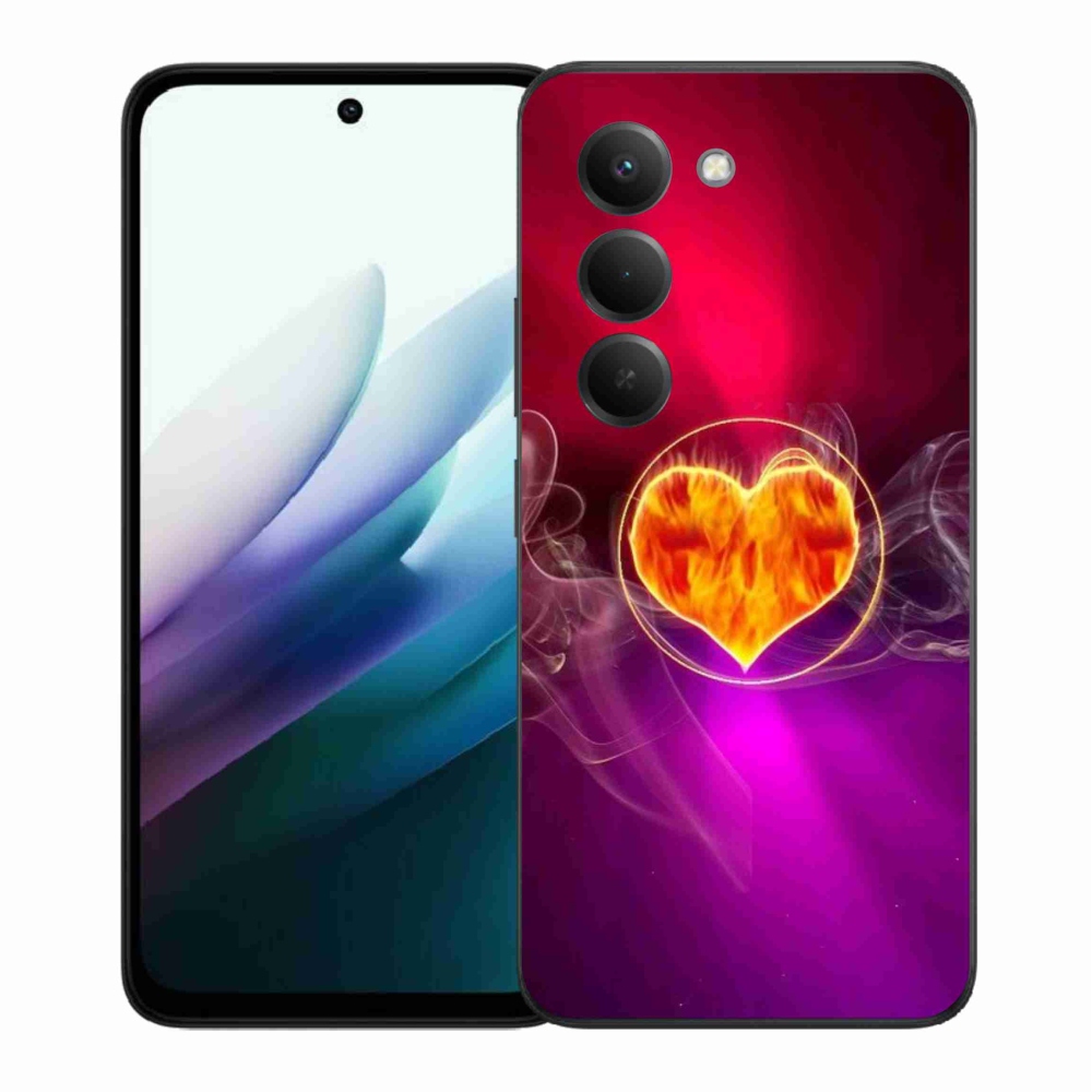 Gél borító mmCase a Xiaomi Redmi 15 4G/5G (171mm) - tüzes szívhez