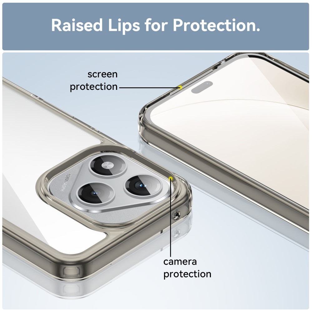 Gél tok fix hátlappal a Honor 400 Lite-hoz - szürke