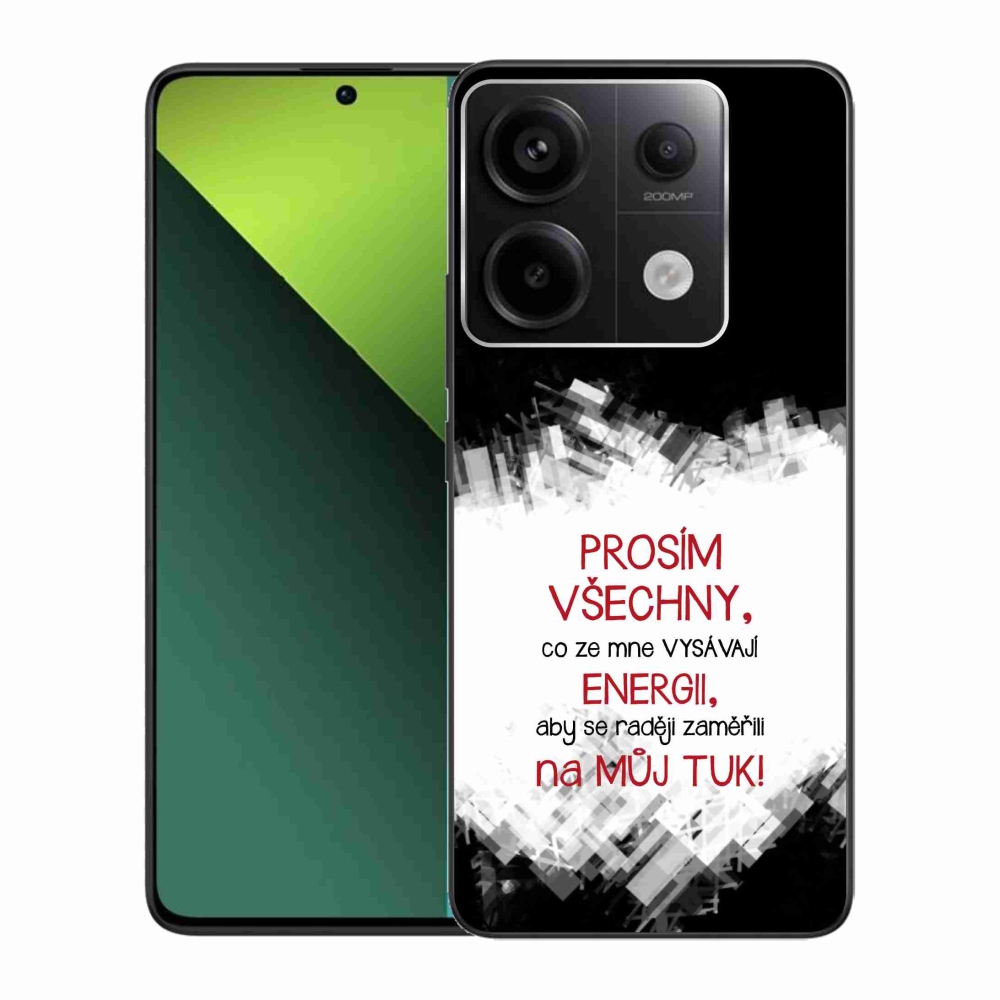 Gél borító mmCase a Xiaomi Redmi Note 13 Pro 5G/Poco X6 5G - vicces szöveg 1 piros