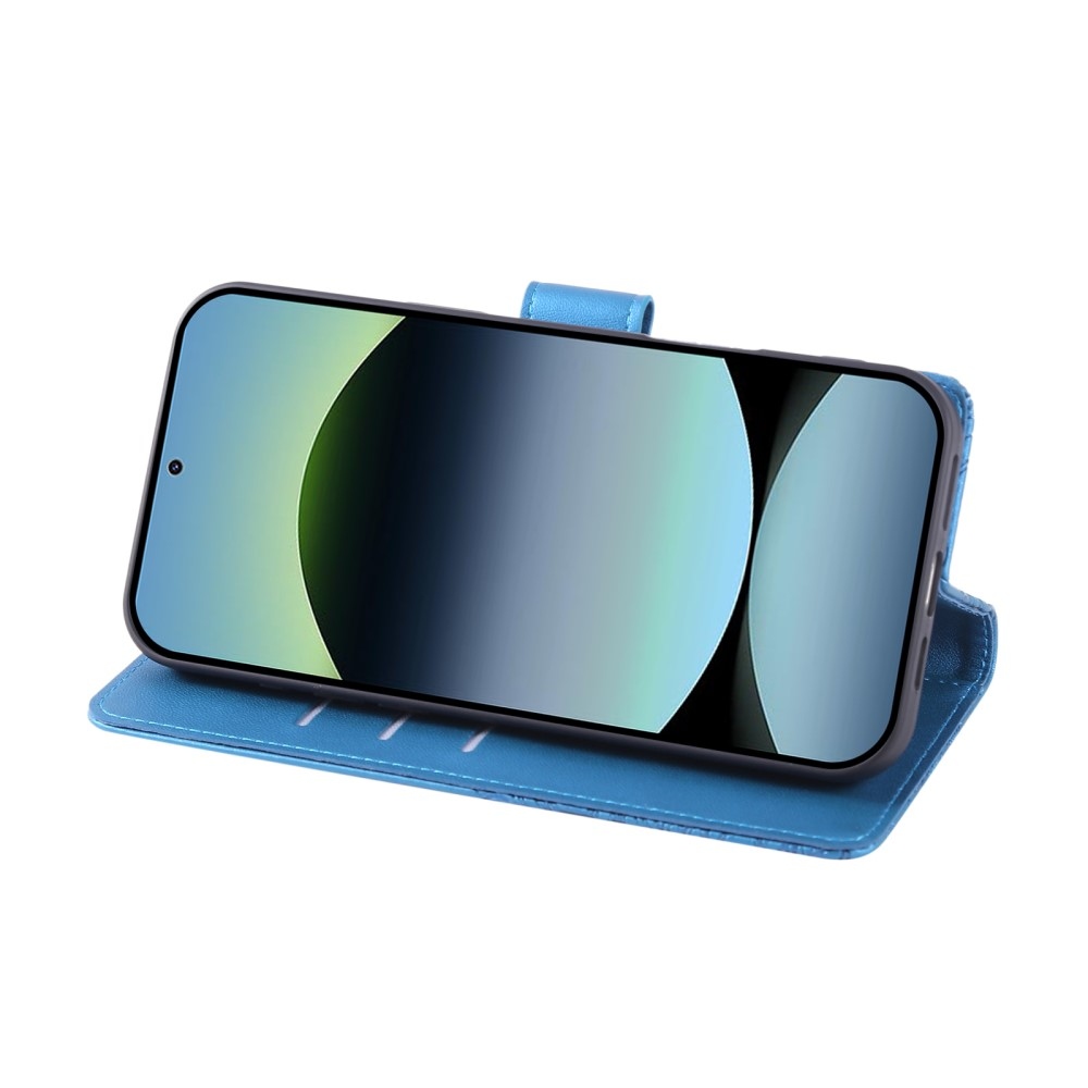 Rózsaszín könyv tok a Xiaomi Poco M7 Pro 5G/Note 14 5G számára - kék