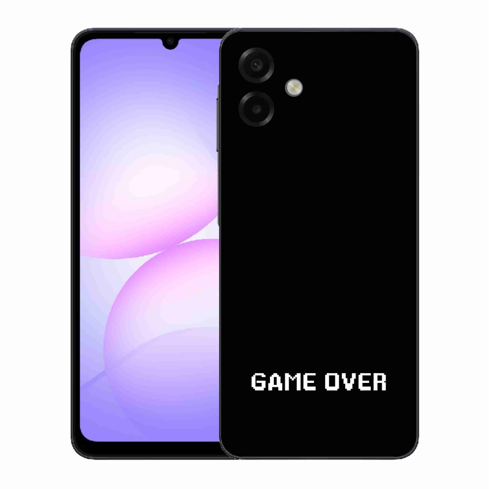 Gél borító mmCase Samsung Galaxy A07 4G - játék fekete háttérrel