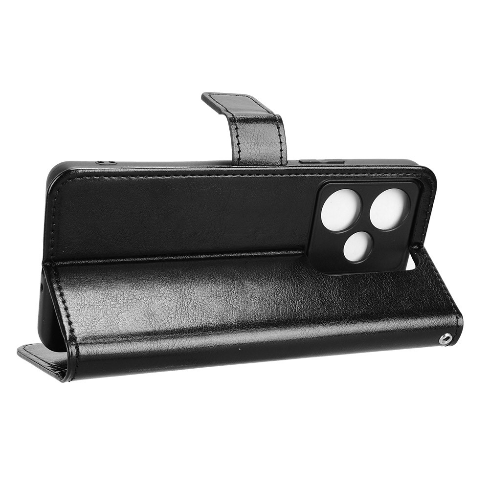 Őrült könyvtáska a Realme GT 7 5G számára - fekete