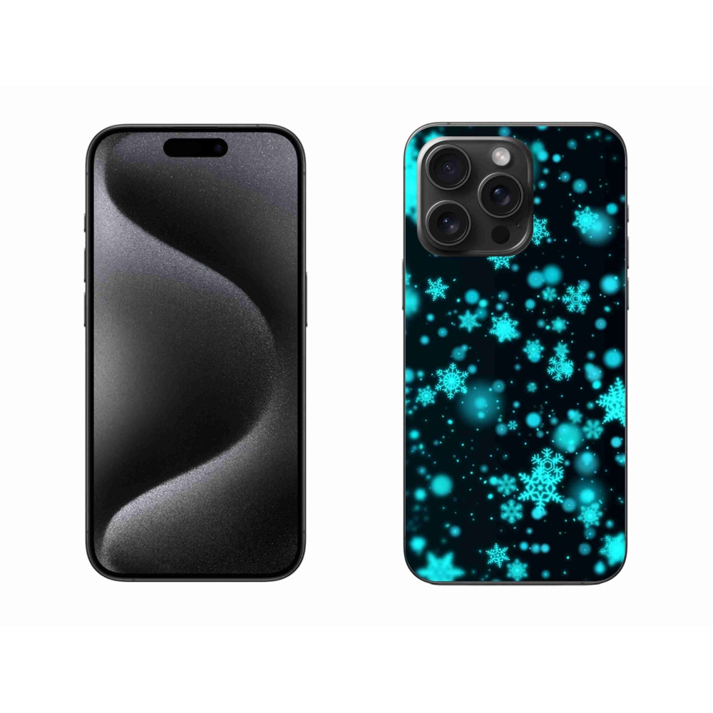 Gél borítás mmCase iPhone 15 Pro Max készülékhez - Hópelyhek 1