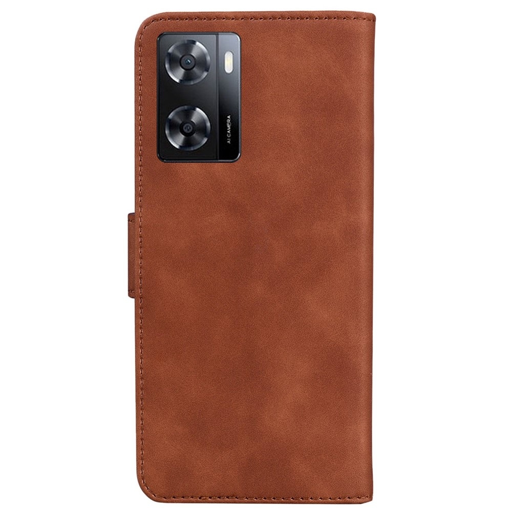 Tárcás könyvtáska Realme Narzo 50 készülékhez - barna
