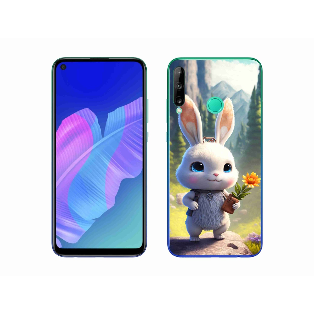 Gél borítás mmCase a Huawei P40 Lite E számára - aranyos nyuszi