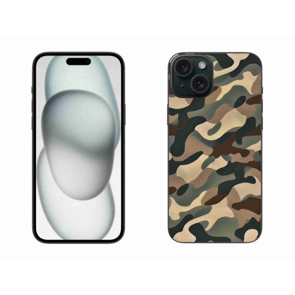 Zselés borítás mmCase iPhone 15 Plus készülékhez - terepszínű minta 11