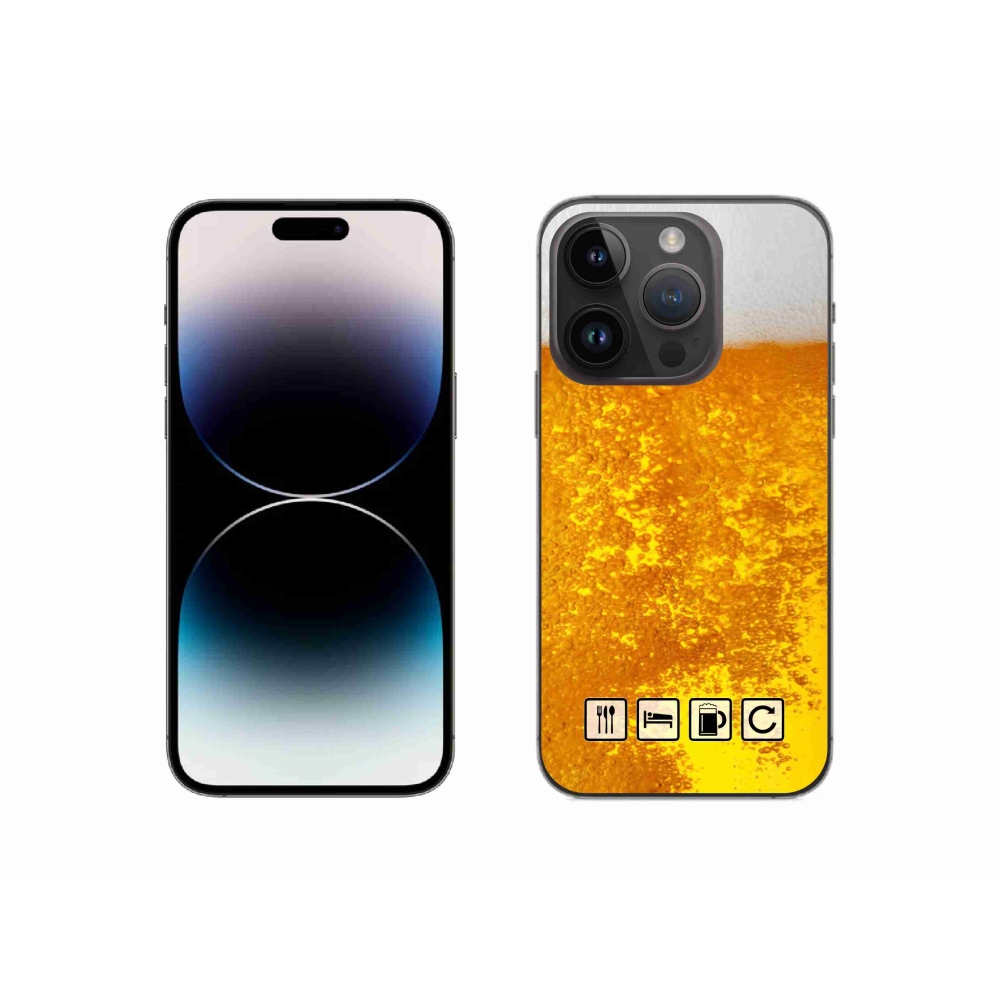 Zselés borítás mmCase iPhone 14 Pro 6.1 - sör motívum 3