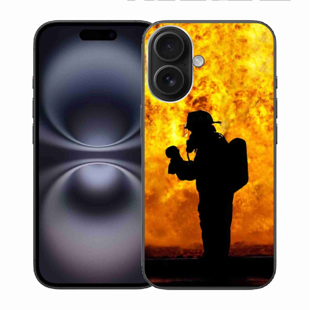 Gél borítás mmCase iPhone 16 készülékhez - tűzoltó