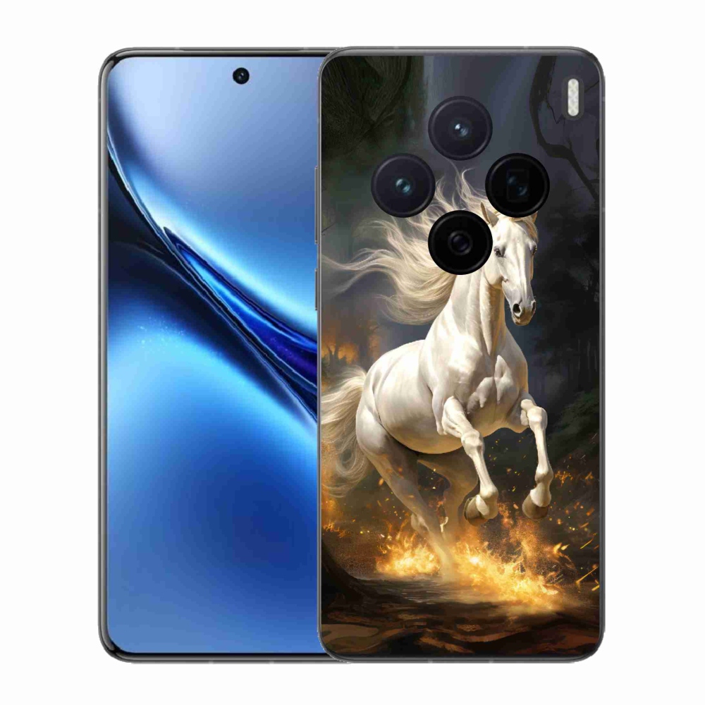 Zselés borítás mmCase a Vivo X200 5G-hez - fehér ló 2