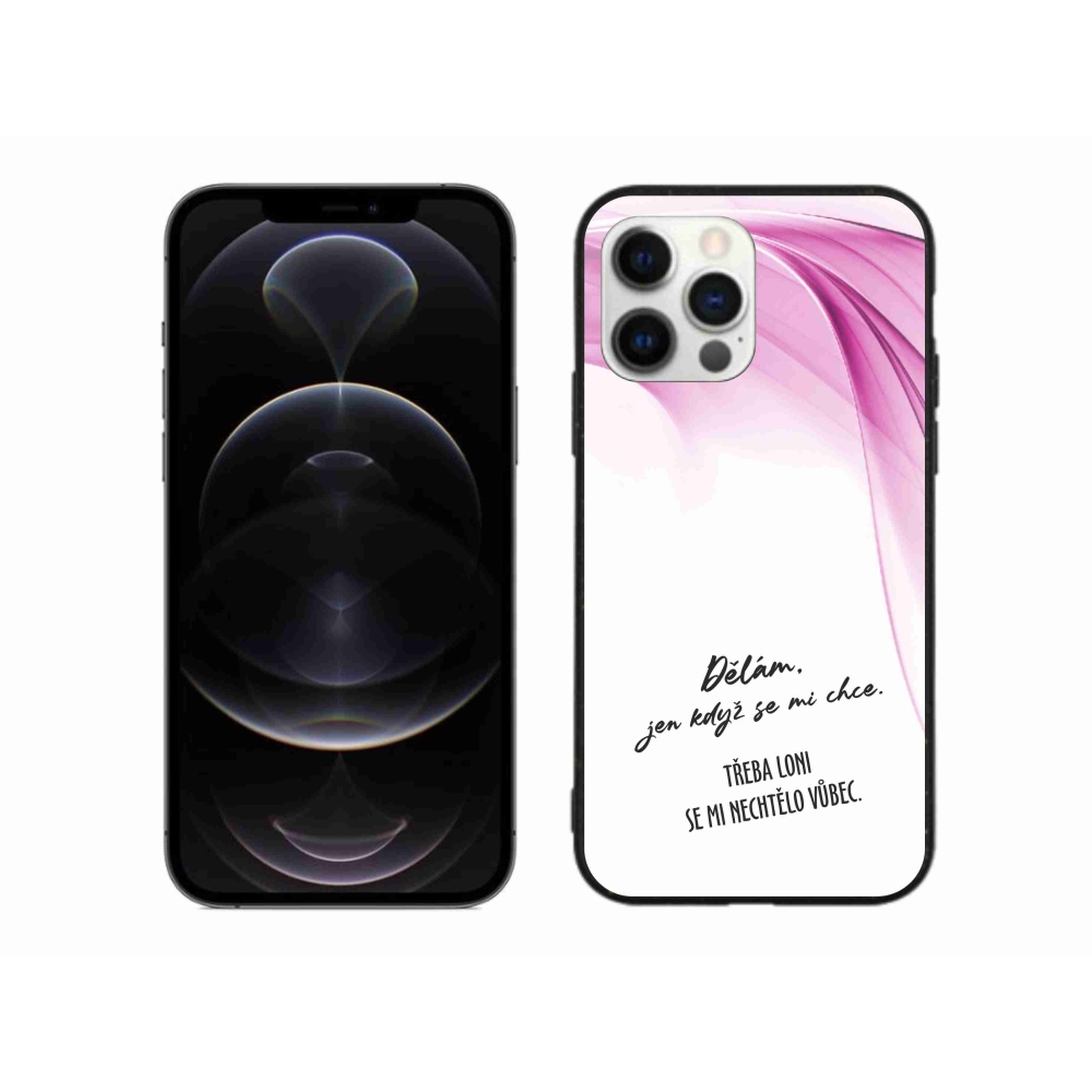 Gél borítás mmCase iPhone 12 Pro Max készülékhez - vicces szöveg 12 fehér háttér