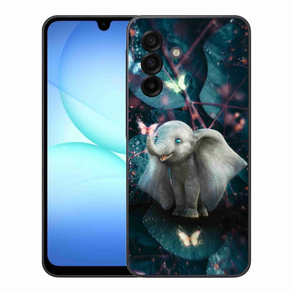 Gél borítás mmCase Samsung Galaxy A17 4G/5G - aranyos elefánthoz