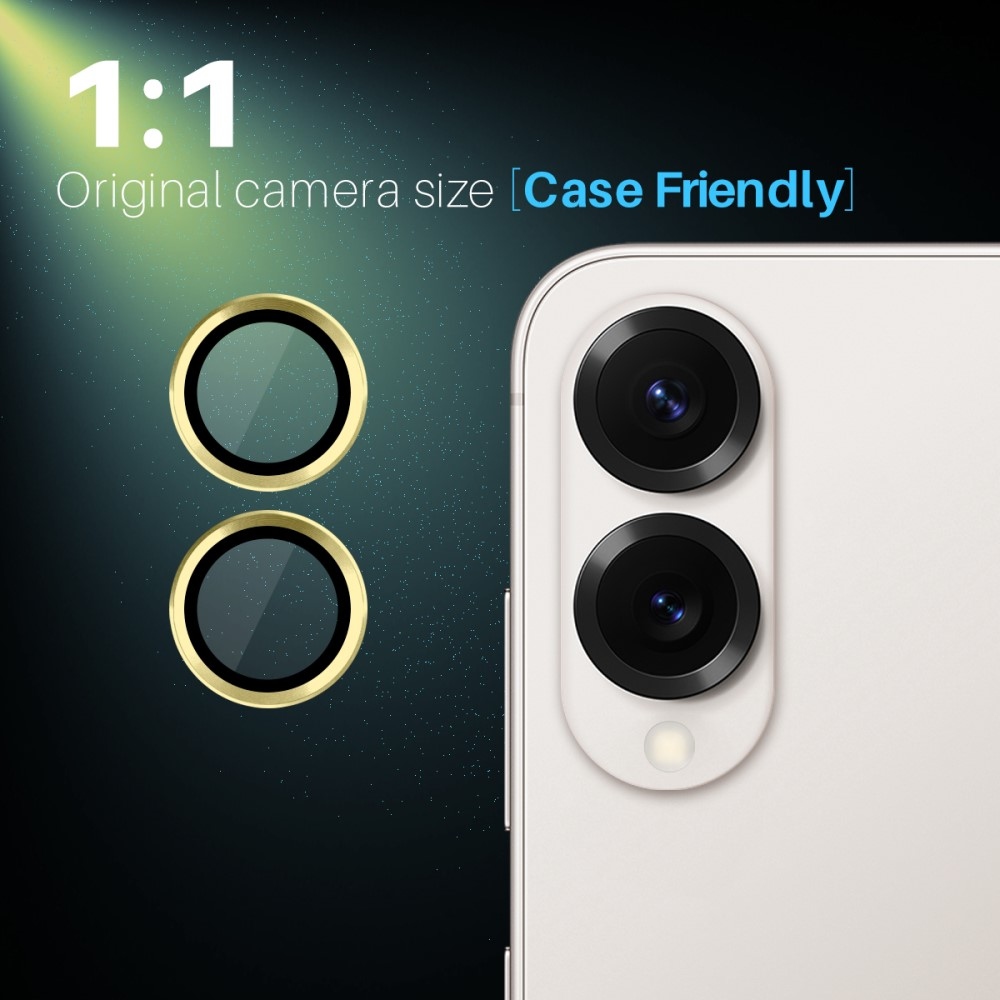 NORTHJO kamera lencse üveg Samsung Galaxy S25 Edge fényképezőgéphez (különálló szemüveg) - arany színben