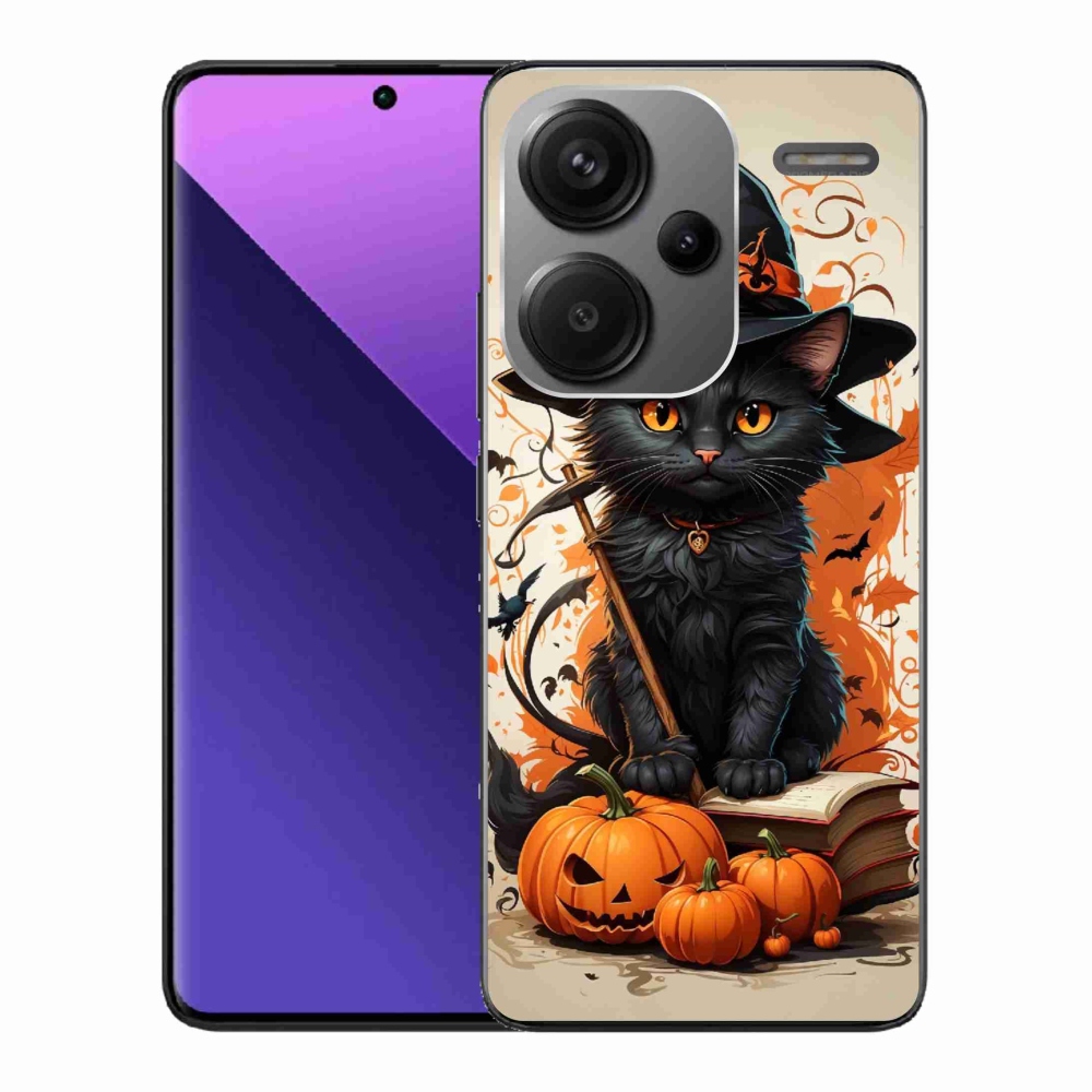 Gél borítás mmCase a Xiaomi Redmi Note 13 Pro+ 5G - macska varázslóhoz