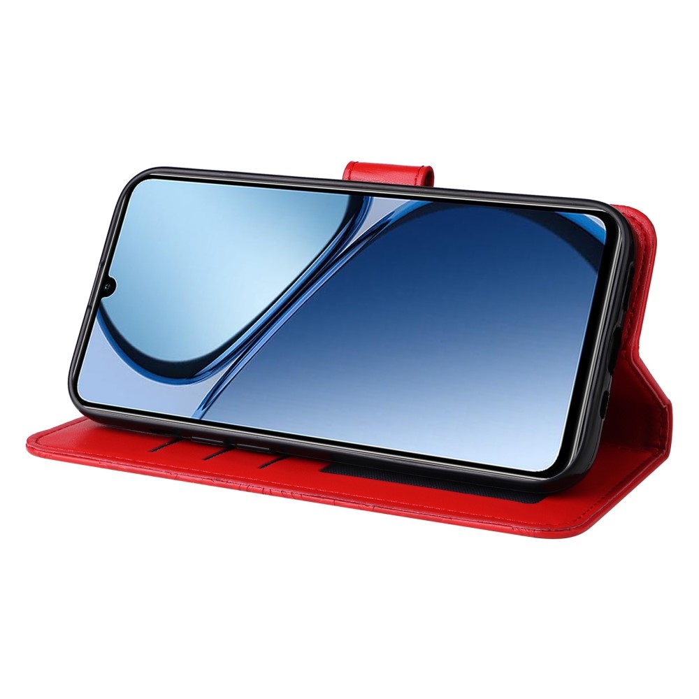 Napraforgó könyvtáska Realme Note 60-hoz - piros