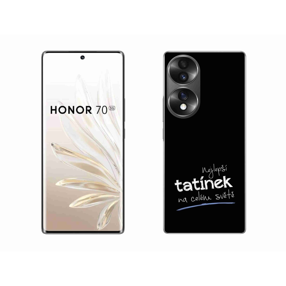 Gél borító mmCase a Honor 70-hez - legjobb apuci 4 fekete háttérrel