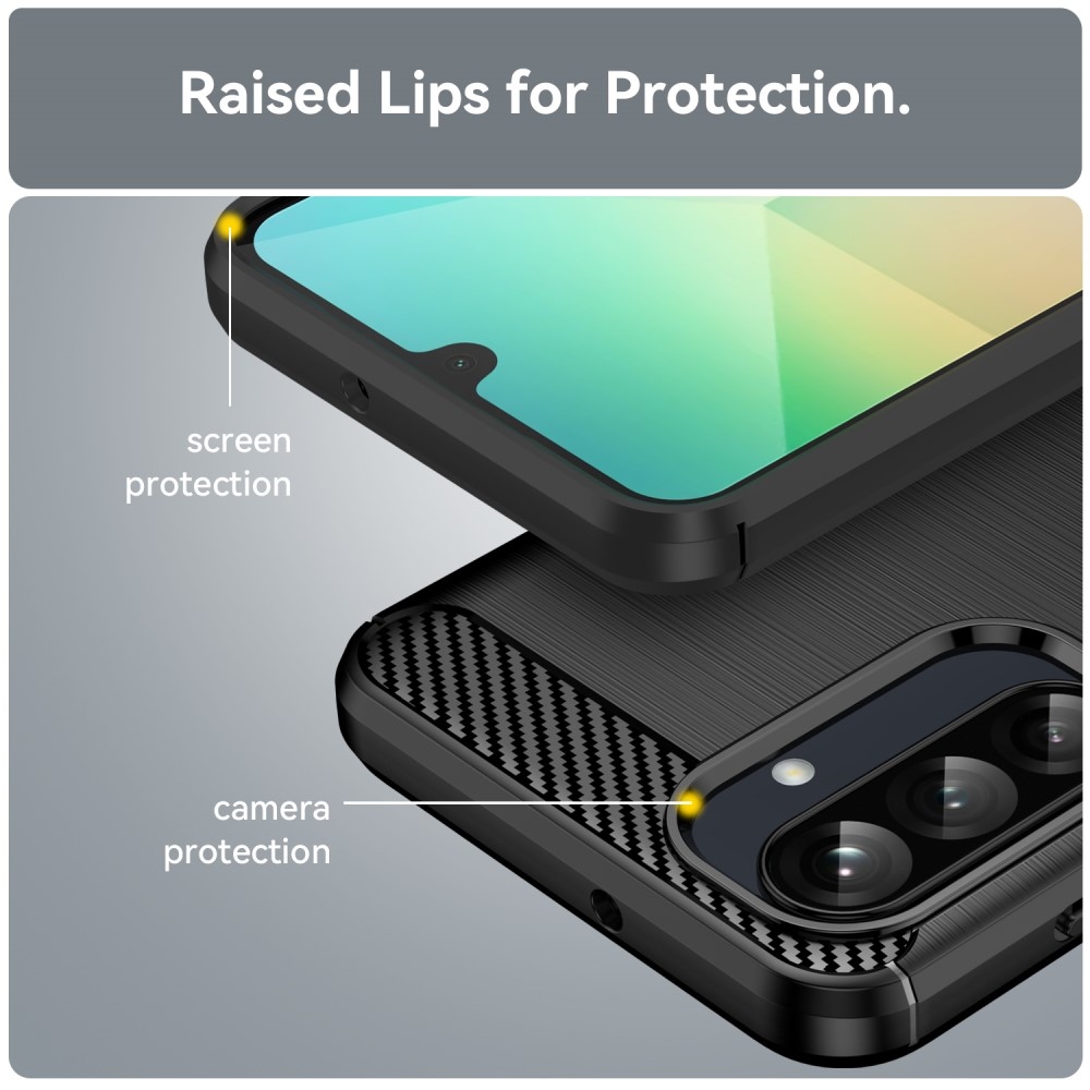 Szénálló zselés tok Samsung Galaxy A26 5G - fekete