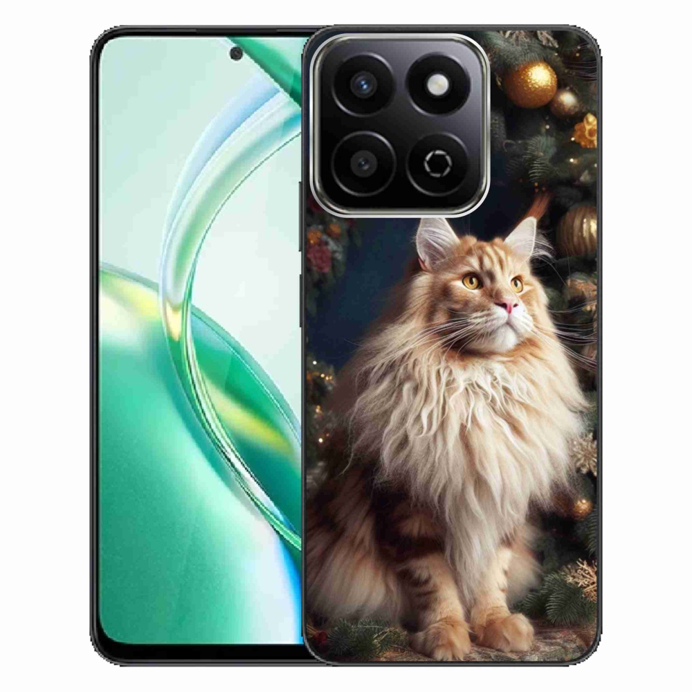 Zselés borítás mmCase a Honor 200 Smart 5G számára - macska a fánál