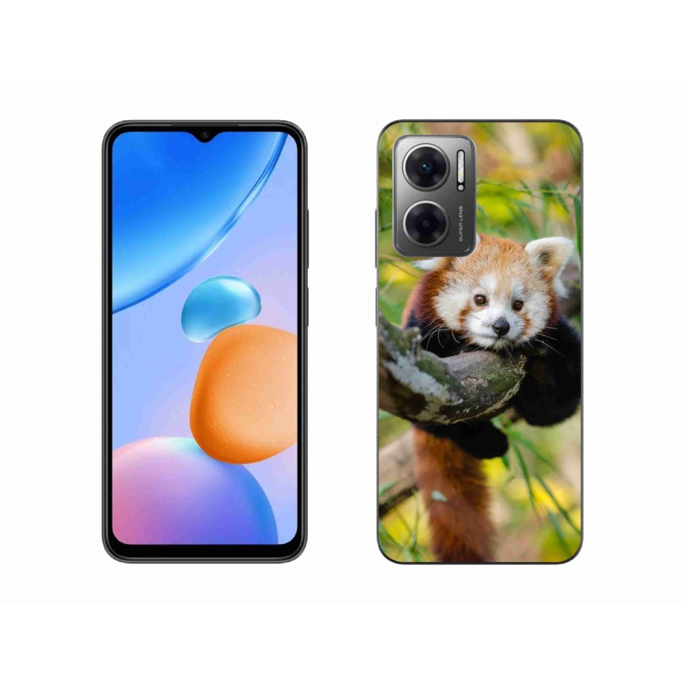 Gél borítás mmCase a Xiaomi Redmi 10 5G-hez - panda piros