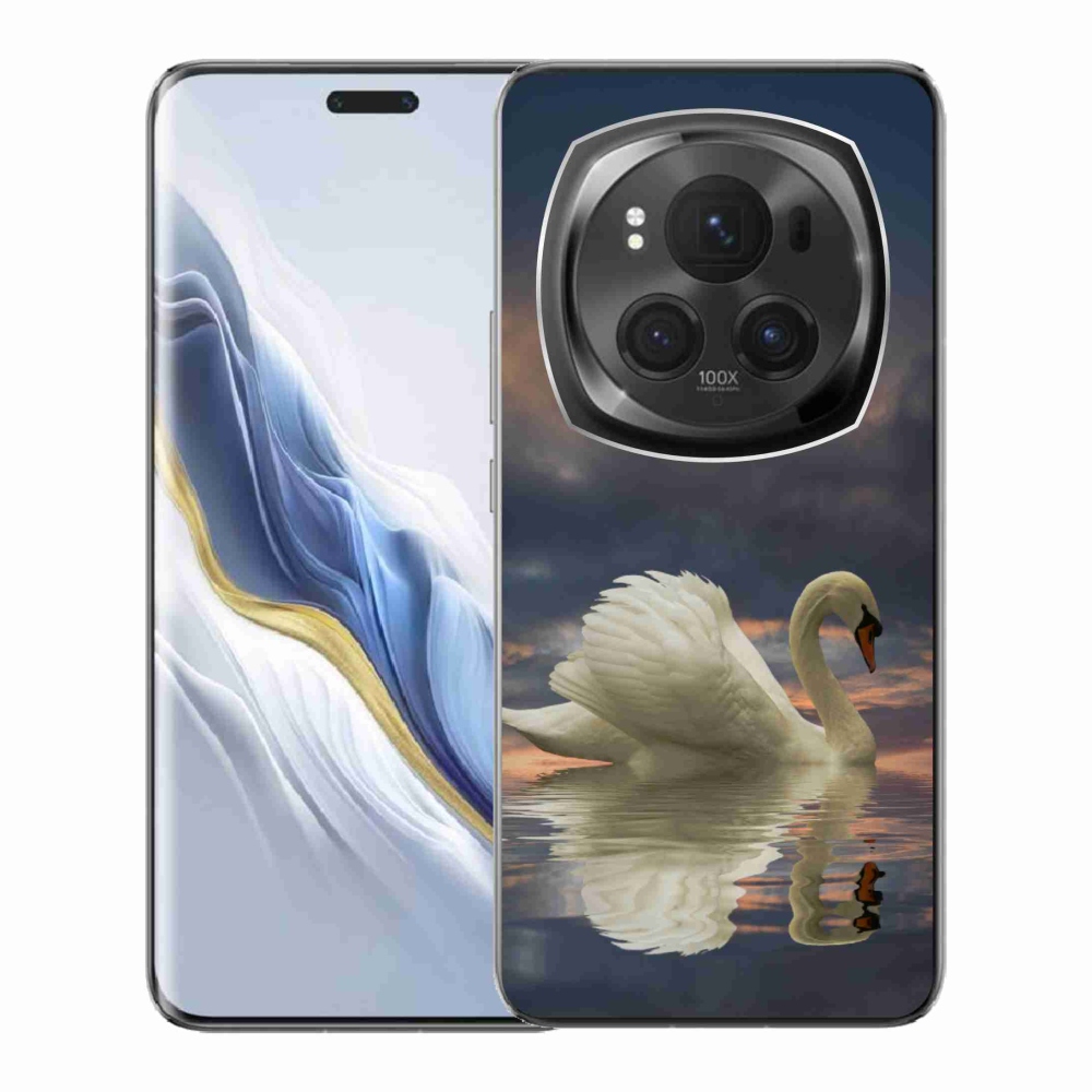 Zselés borítás mmCase a Honor Magic 6 Pro 5G számára - hattyú