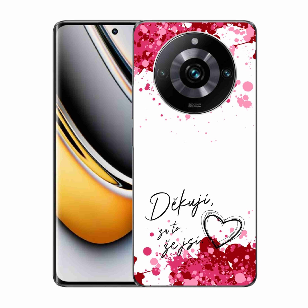 Gél borító mmCase a Realme 11 Pro/11 Pro+ készülékhez - text in love 2 fehér háttérrel