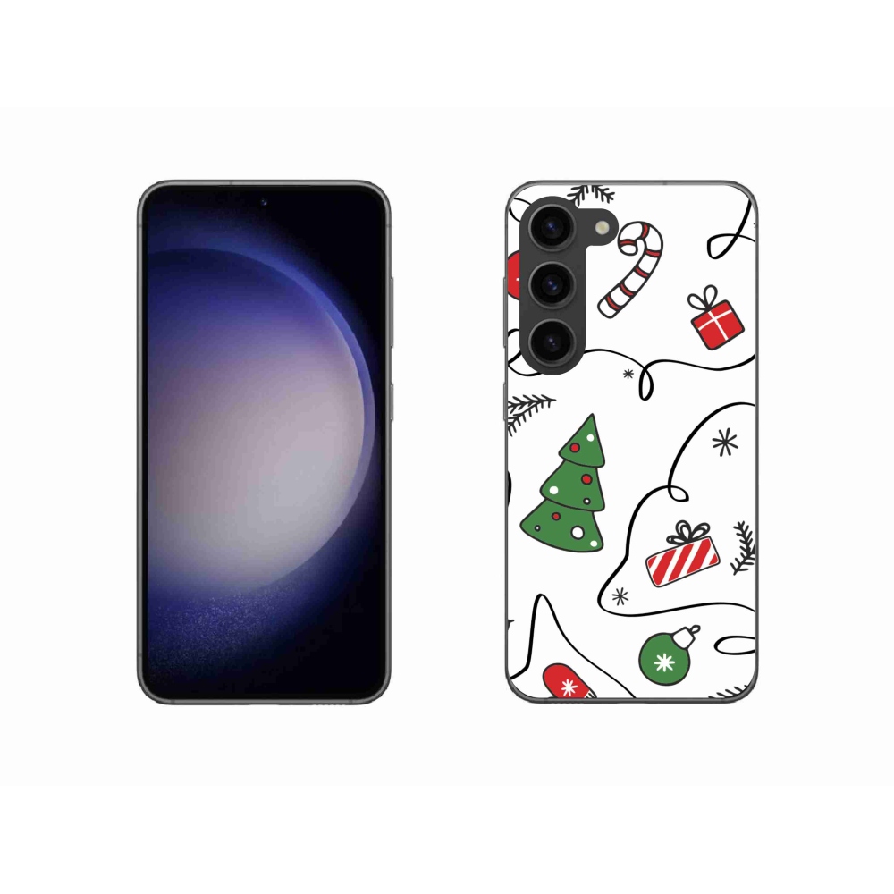 Gél borító mmCase Samsung Galaxy S23 5G - Karácsonyi motívumok