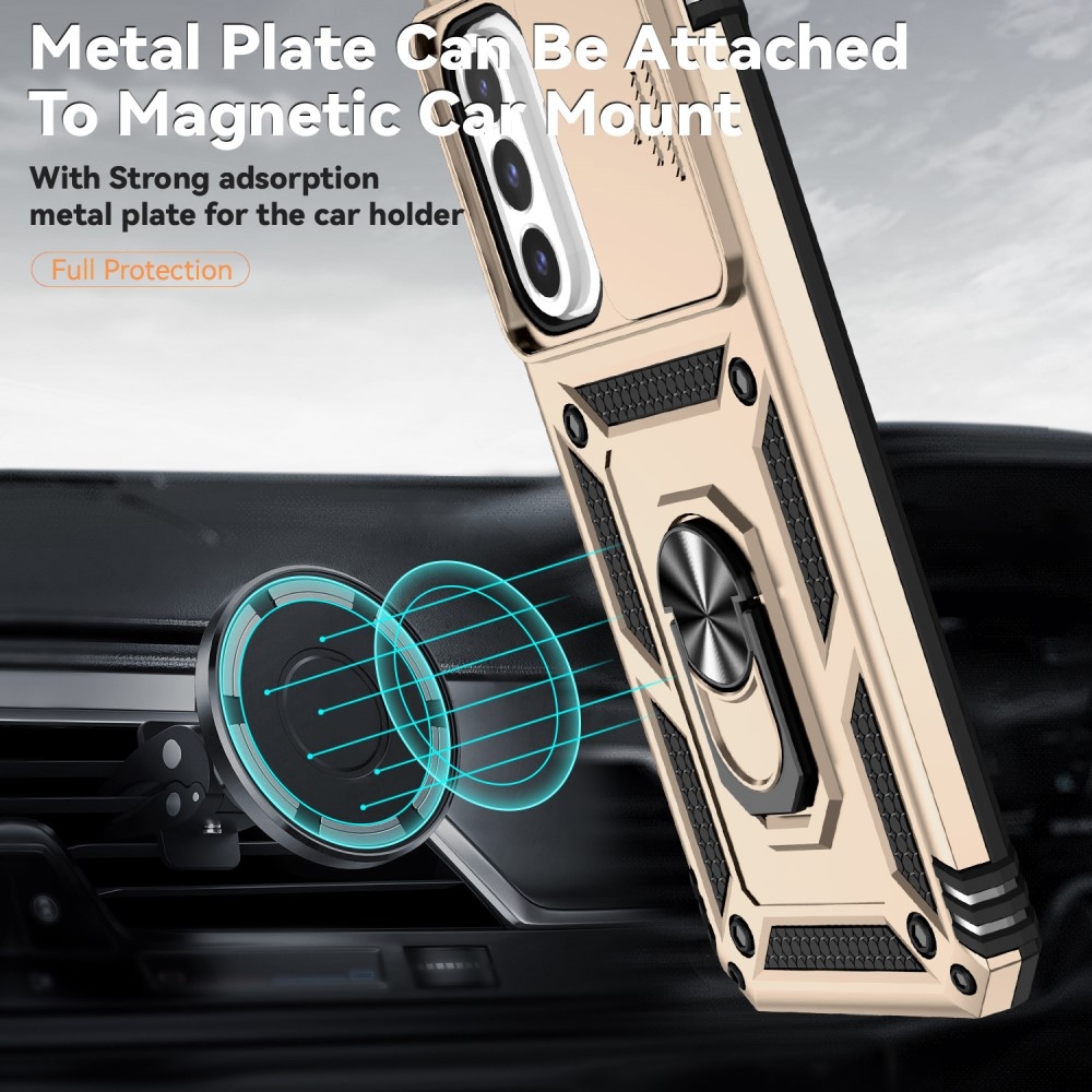 Gyűrűálló borítás Samsung Galaxy A26 5G készülékhez - arany színű